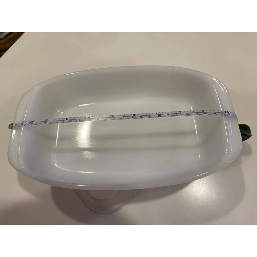 Vintage Dynaware Pyr-O-Rey‎ milk glass casserole dish